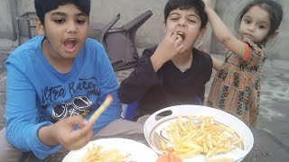 French Fries RecipeChocolate Cake kasuri AndrassyWeather Enjoy For Kids [upl. by Lucania]