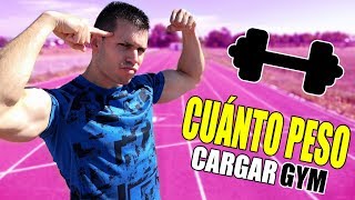 CUÁNTO PESO LEVANTAR PARA GANAR MASA MUSCULAR 💪 CUÁNTO PESO CARGAR en el GYM PRINCIPIANTES [upl. by Ellimac452]