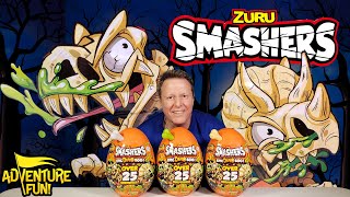 Zuru Smashers Series 3 Epic Dino Egg 25 Surprises TRex Dinosaur amp More AdventureFun Toy review [upl. by Ahsoyek]