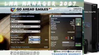 LMA Manager 2007 PS2 Gameplay No Commentary [upl. by Anivad]