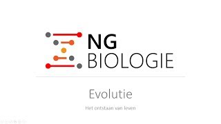 Evolutie  het ontstaan van leven  VWO [upl. by Hubbard]