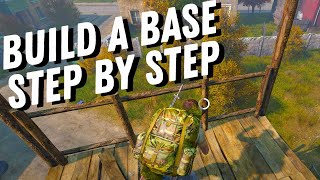 How To Build A Fence Gate Watchtower Flagpole In DayZ [upl. by Drofxer]