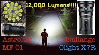 12000 Lumens Flashlight Review  Astrolux MF01 [upl. by Anitnelav]