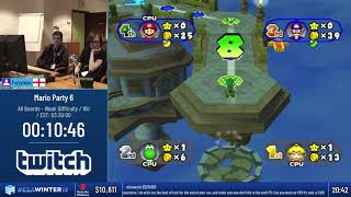 ESAWinter19 Speedruns  Mario Party 6 All Boards  Weak Difficulty by Fuzzyness [upl. by Trici9]