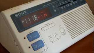 Sony Dream Machine Clock Radio Demo ICFC221W vintage electronics [upl. by Perloff86]