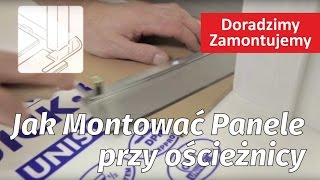 Poradnik Jak prawidłowo montować panele podłogowe przy ościeżnicy futrynie drzwiowej [upl. by Harelda]