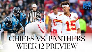 Chiefs vs Panthers Week 12 Preview Key Matchups Injury Updates and Predictions [upl. by Zimmermann]