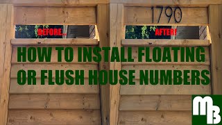 How to install floating or flush mount house address numbers quick and easy [upl. by Haleemaj]