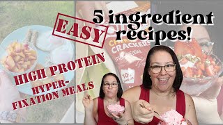 EASY 5 INGREDIENT HIGHPROTEIN Recipes for Weight Loss  Wegovy amp Mounjaro Weight Loss Journey [upl. by Airdnat]