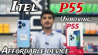 iTel P55 unboxing affordable device 8gb ram 128gb storage 50mp back camera 18w fast chager [upl. by Anairad337]