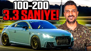 1300 Beygirlik Audi TT RS  Motosikletleri Geçen Audi [upl. by Tiram]