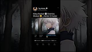 Killua Rocked 💀 Enemies Shoked 😧  Hunter X Hunter [upl. by Faxun]