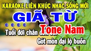 Karaoke Liên Khúc Tone Nam Dễ Hát Nhất  Giã Từ  Nhạc Sống Trữ Tình Mới Chuẩn Nhất  Tuyển Chọn [upl. by Maybelle374]