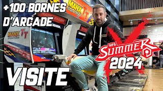 100 bornes darcade  Visite de la HFS Summer 2024  BackinToys TV  SEGA  KONAMI  CAVE [upl. by Paik]