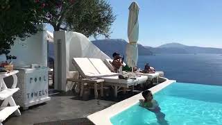 Infinity Pool Santorini  Andronis Luxury Suites [upl. by Benilda866]