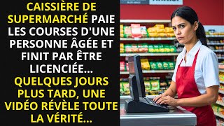 Caissière de supermarché paie les courses dune PERSONNE ÂGÉE et finit par être licenciée [upl. by Suitangi573]