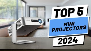 Top 5 BEST Mini Projectors in 2024 [upl. by Nosyerg]