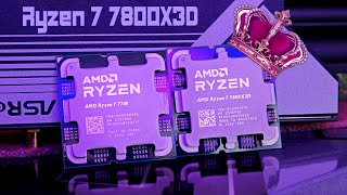 Ryzen 7 7800X3D  лучший процессор для игр🔥 Сравнение с Ryzen 7 7700 в разгоне🔥Игры и работа [upl. by Strage]