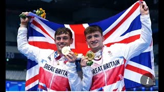 Daley wins first Olympic gold with diving partner Lee [upl. by Ardnak]