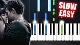 Ellie Goulding  Love Me Like You Do  SLOW EASY Piano Tutorial by PlutaX [upl. by Katti]