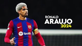 Ronald Araujo 2024 – Speed Show amp Best Defensive Skills  HD [upl. by Dnalhsa975]