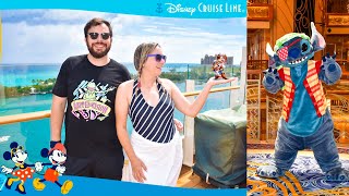 Disney Dream Cruise PIRATE NIGHT Fireworks at Sea AquaDuck Water Slide Pool Hot Tub Shows [upl. by Nahgrom]