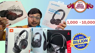 Best headphones under 1000 2000 3000 5000 and 10000 rupees  Flipkart BBD [upl. by Nwahc]