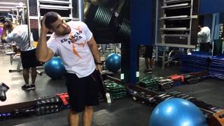 Treino de Oblíquo Com Anilha Em Pé  Abdominal  Standing Oblique Training [upl. by Dielle]