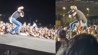 Tim McGraw Falls Into The Crowd 😳 [upl. by Oir]