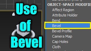 Use of quotBevelquot Modifier in 3DsMax [upl. by Socram453]