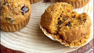 Muffin alla zucca con gocce di cioccolato [upl. by Ahseram]