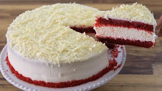 Red Velvet Cheesecake Cake Recipe [upl. by Gonyea13]