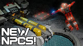 Exploring the new NPCs with Capac  Space Engineers Contact update [upl. by Ainatnas408]