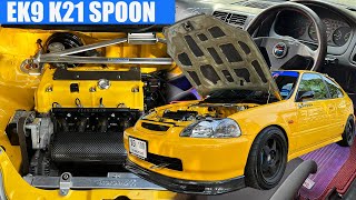 Honda EK9 ทำไมต้อง K21 Spoon ทั้งลำ JC AUTO [upl. by Ynffit]