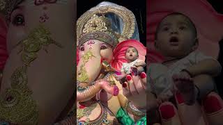 Ganpati bappa 🤍🌍shorts tranding newsong 17million 1million [upl. by Behah]