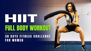 quotDay 29 FullBody HIIT Workout – Burn Fat Fast  30Day Fitness Challenge for Womenquot [upl. by Duck]