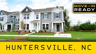 Townhomes in Huntersville NC Tour the Oakside in North Creek Village [upl. by Ocker]