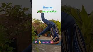 Sirsasan practice fitness yogasanaexercise yogasna [upl. by Naerol706]