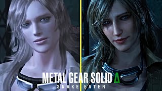 Metal Gear Solid Δ Snake Eater Remake Vs Original Graphics Comparison 4K [upl. by Anitnamaid]