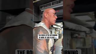 The Rock speaks after his surprise return at WWE Bad Blood 🍿 via therock [upl. by Uy342]