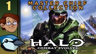 Lets Play Halo Combat Evolved Coop Part 1  The Pillar of Autumn Master Chief Collection [upl. by Mathe]