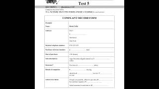 Complaint Record Form Listening Listening test 2022 Put your scores in the comment section👍 [upl. by Halima]