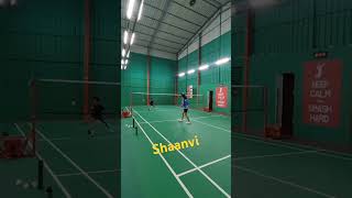 Shaanvi puts away nirav s midcourt toss 💪shortsfeedbadmintonviralvideotrendingshortssports [upl. by Alexander846]