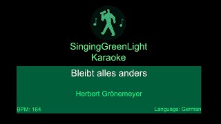 Karaoke  Herbert Grönemeyer  Bleibt alles anders  SingingGreenLight [upl. by Spiegelman]