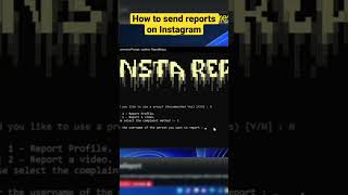 How to send bulk reports on Instagram using bots instagram report [upl. by Ainat540]