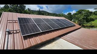 SOL ARK 12KW WITH 550W PV PANELS AND 20KW PYTES BATTERIES PUERTO RICO [upl. by Maryellen]