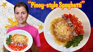 Pinoystyle Spaghetti🍝🇵🇭Remake by Cousin OlyaSalamat Chef RV Manabat❤️ [upl. by Garges]