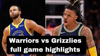 Warriors vs Grizzlies Game Highlights Curry Faces Another Defeat  NBA Recap [upl. by Connett]