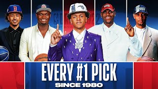 Every Number 1 Pick Since 1980  NBADraft [upl. by Arvy724]