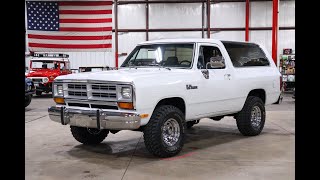 1992 Dodge Ram Charger For Sale  Walk Around [upl. by Nathaniel]